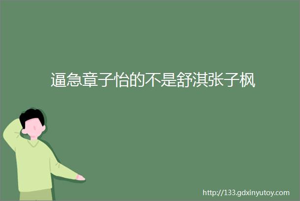 逼急章子怡的不是舒淇张子枫